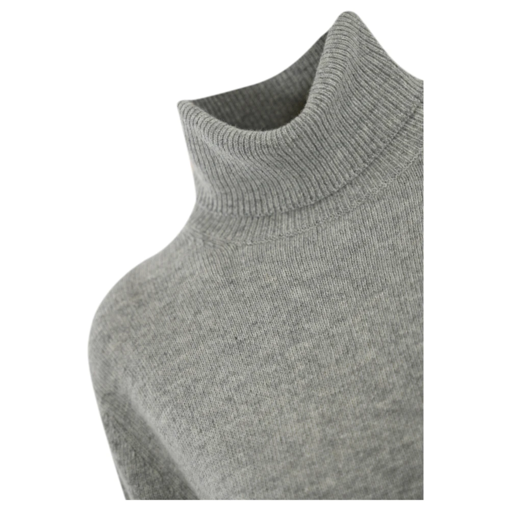 MC2 Saint Barth Hoge hals wol kasjmier trui Gray Dames