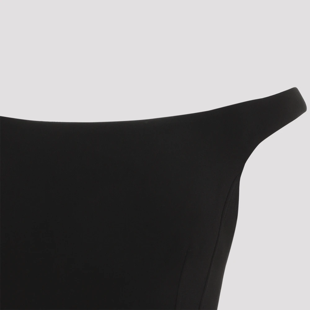 TotêMe Zwarte Off-Shoulder Jurk met Bochten Black Dames