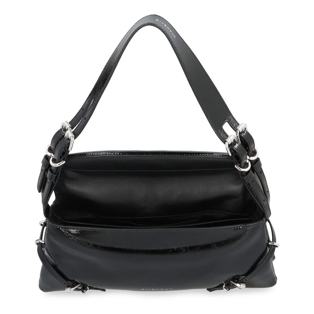 Givenchy Chique leren schoudertas met gespen Black Dames