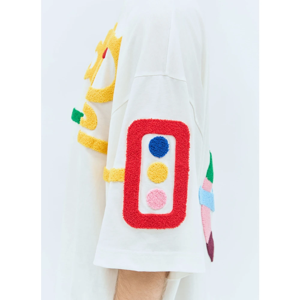 Walter Van Beirendonck Katoenen Jersey Android T-Shirt White Heren