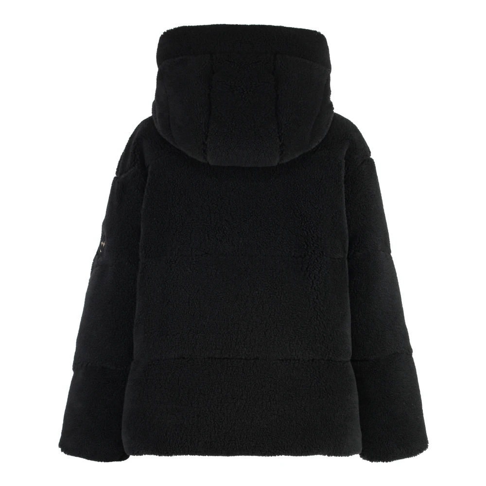 Tatras Faux Fur Hooded Jacket Black Dames