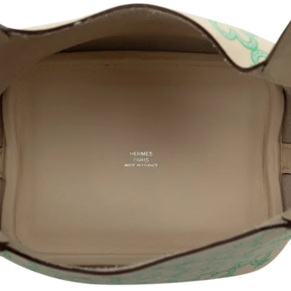 Hermès Vintage Pre-owned Fabric handbags Green Dames