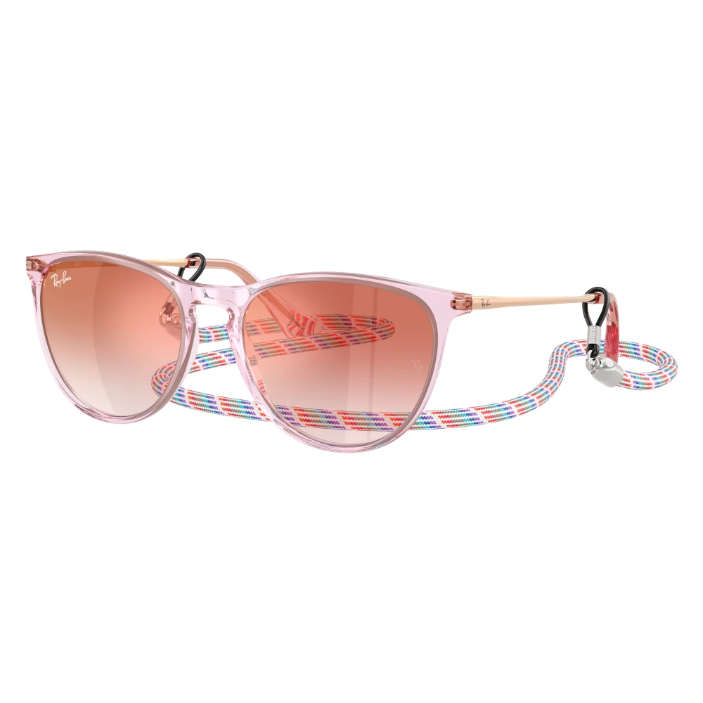 Ray - Ban Red Kid Rj9060s Junior Erika 7226V0 Sunglasses Injected Violet Pantos Mirror Nuanced - Image 2