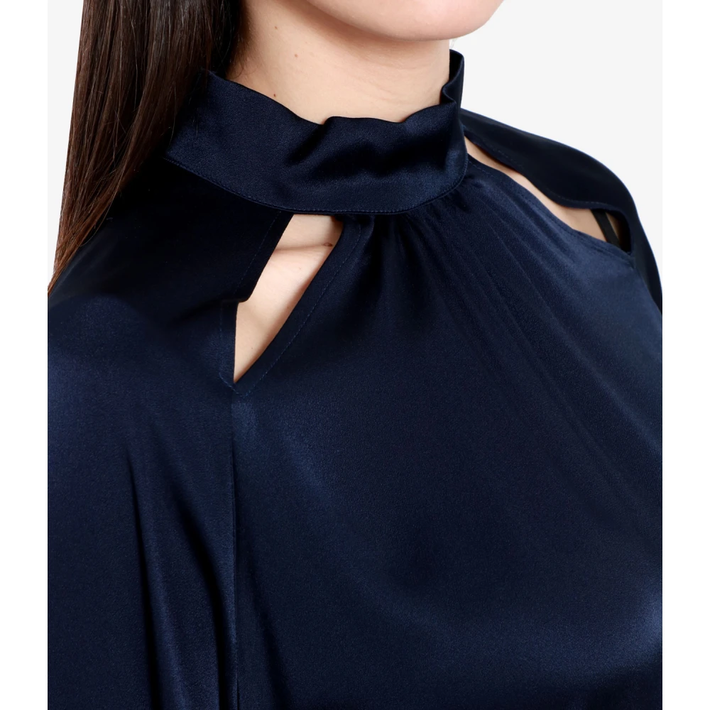Semicouture Blouses Blue Dames