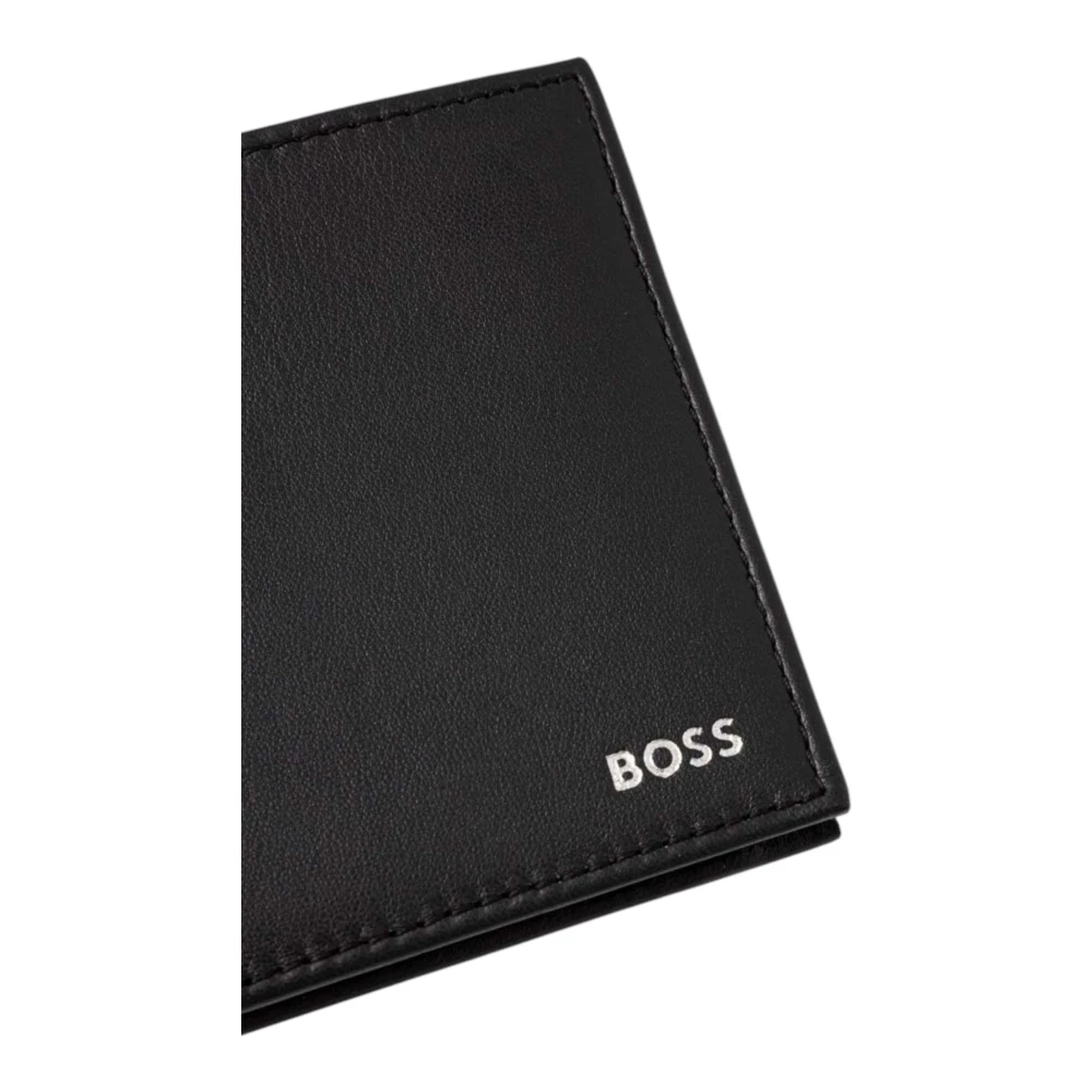 Hugo Boss Leren Herenportemonnee Lente Zomer Collectie Black Heren