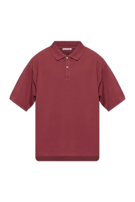 Washed logo polo