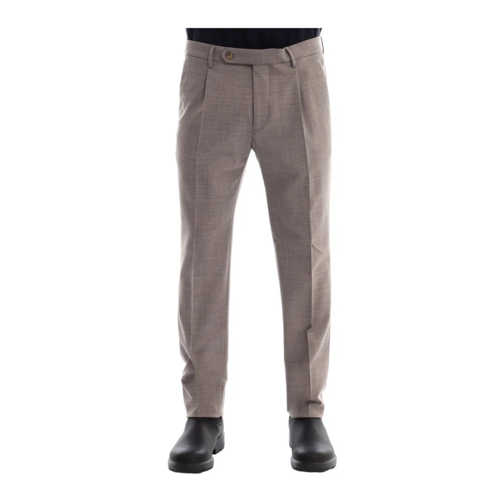 Berwich Casual Bruine Broek Brown Heren
