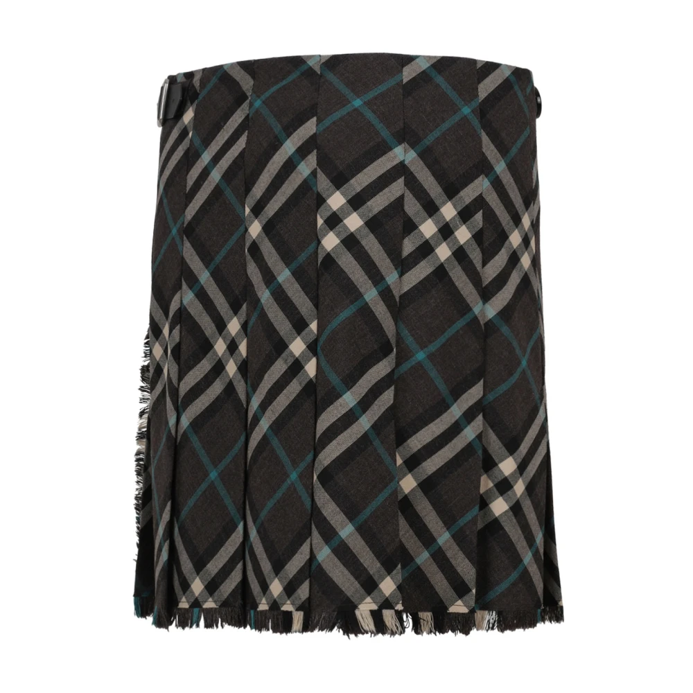 Burberry Geruite Patroon Mini Rok Multicolor Dames
