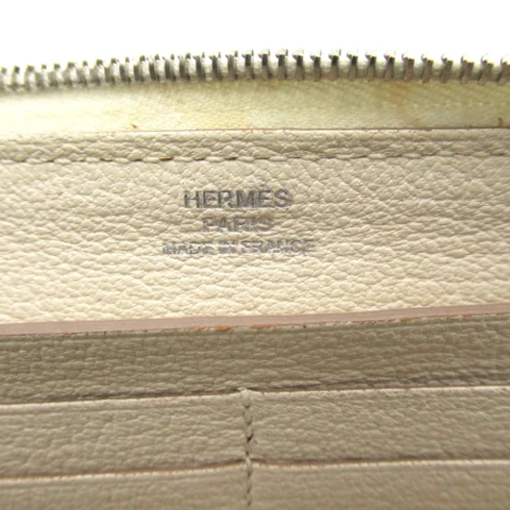 Hermès Vintage Pre-owned Leather wallets White Dames