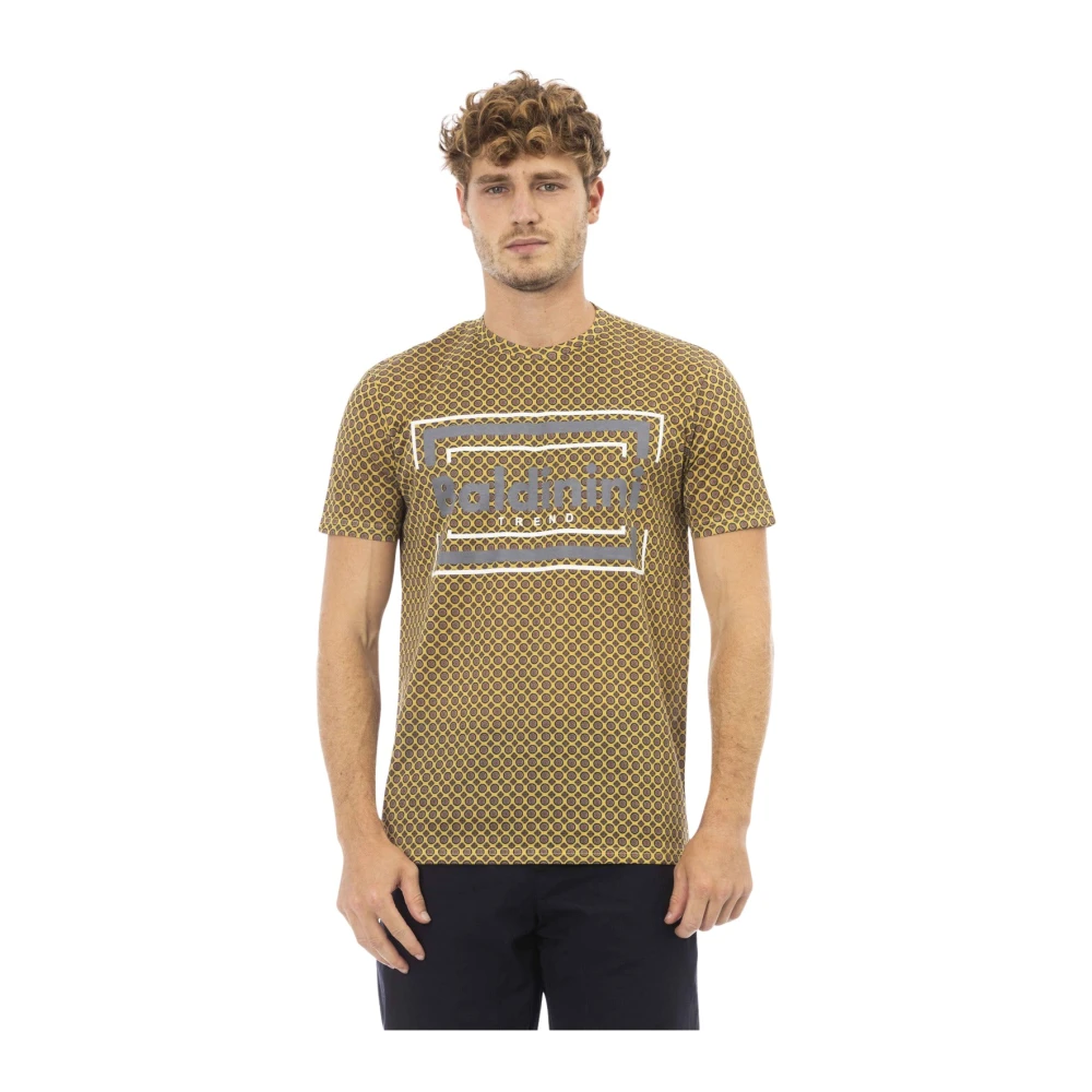 Baldinini Stijlvol T-shirt van katoen met print op de voorkant Green Heren