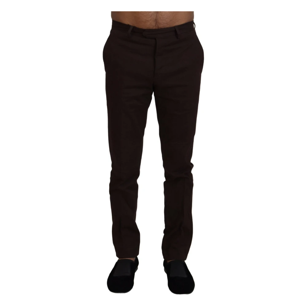 Bencivenga Elegante Bruine Katoenmix Broek Brown Heren