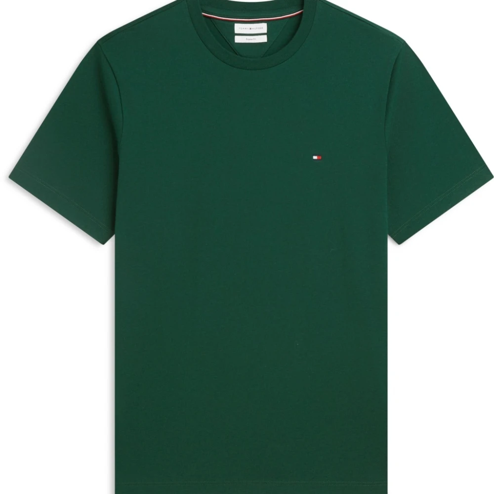 Tommy Hilfiger , T-Shirts, Male, Green, S, Core Essentials T-Shirt