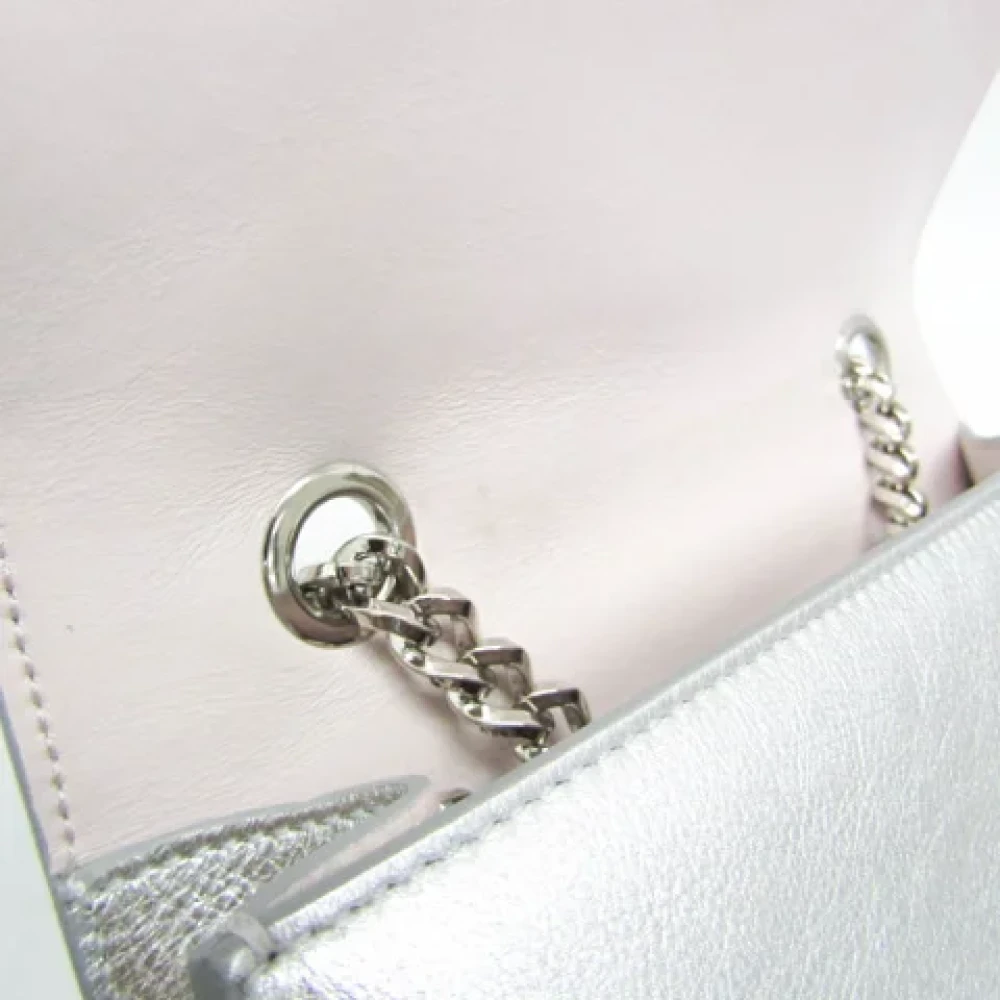 Salvatore Ferragamo Pre-owned Leather shoulder-bags Gray Dames
