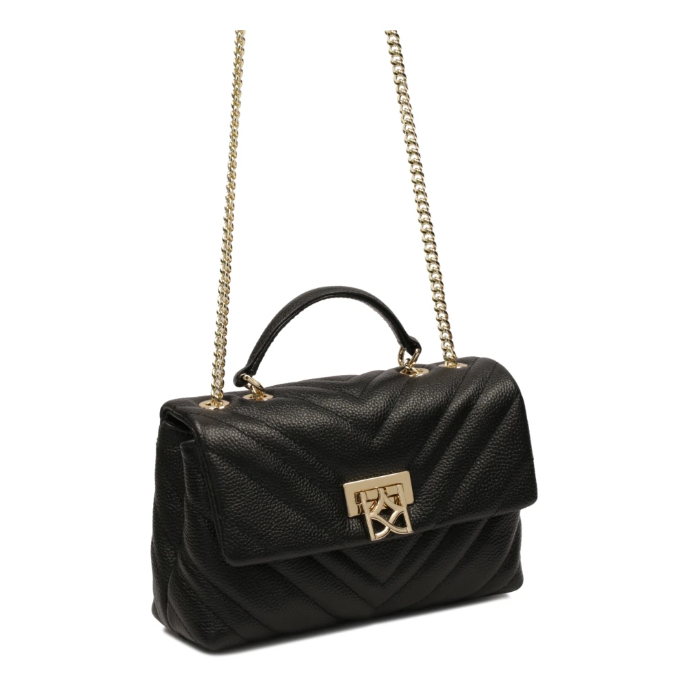 Kazar Kleine gewatteerde handtas met decoratieve sluiting Black Dames