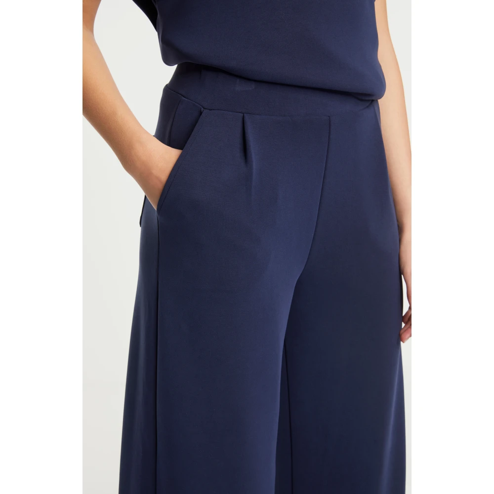 Rich & Royal Stijlvolle Peached Culotte Broek Blue Dames