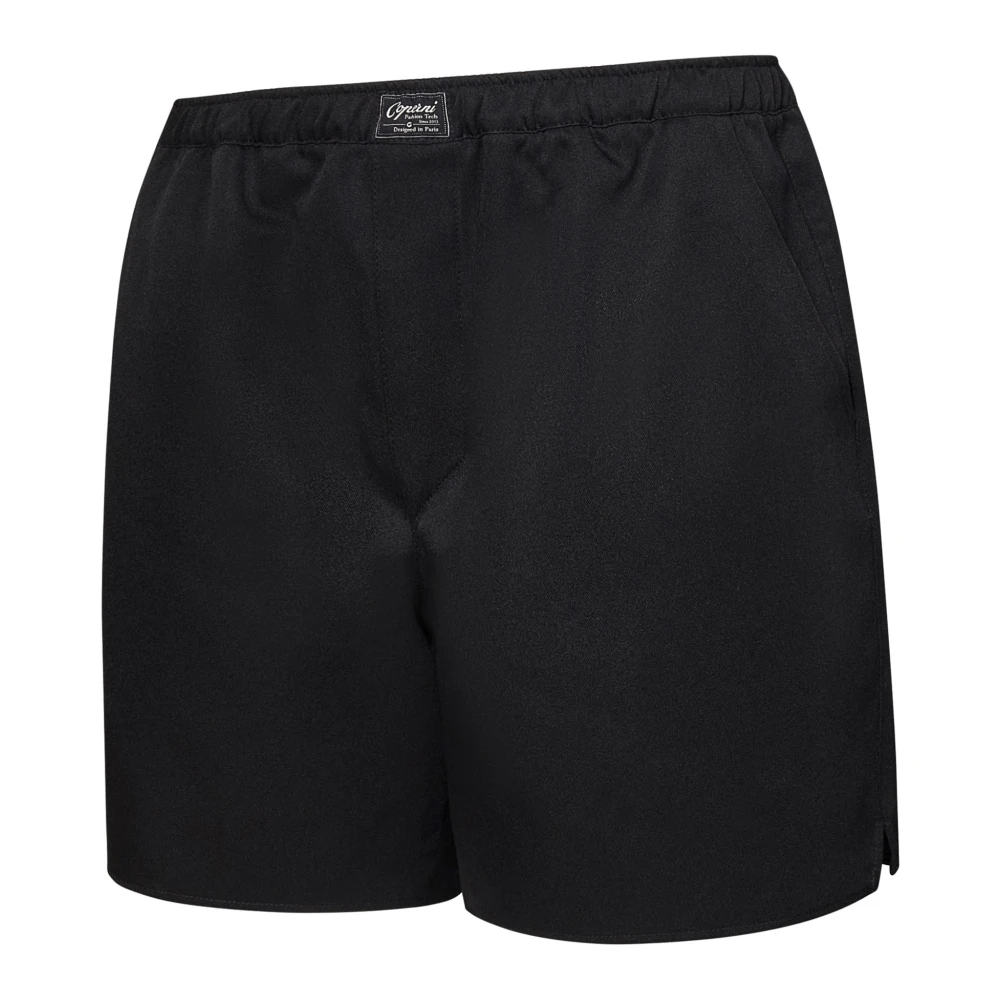 Coperni Zwarte Elastische Taille Shorts Regular Fit Black Dames