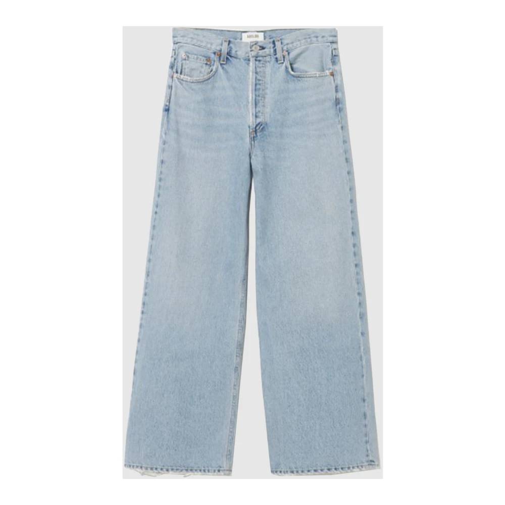 Agolde Lage Baggy Jeans Blue Dames