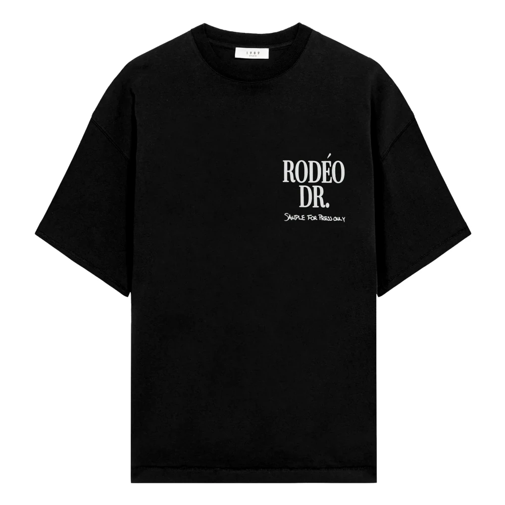 1989 Studio Korte mouwen ronde hals T-shirt Black Heren