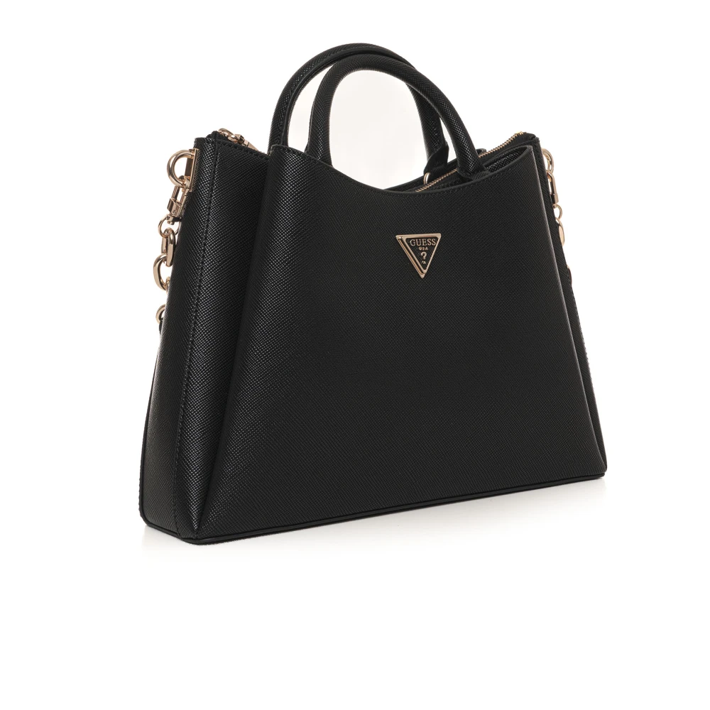 Guess Eco Gloriana Handtas met Klepsluiting Black Dames
