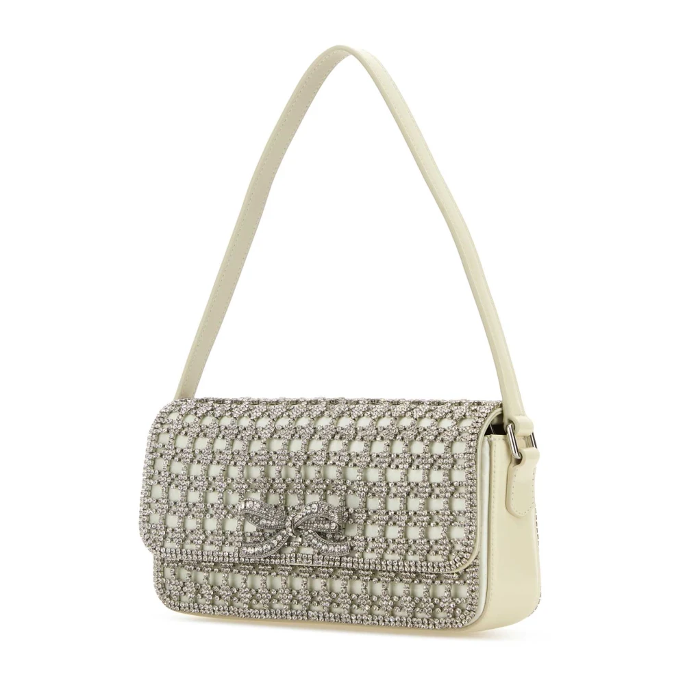 Self Portrait Satin Versierde Handtas Gray Dames