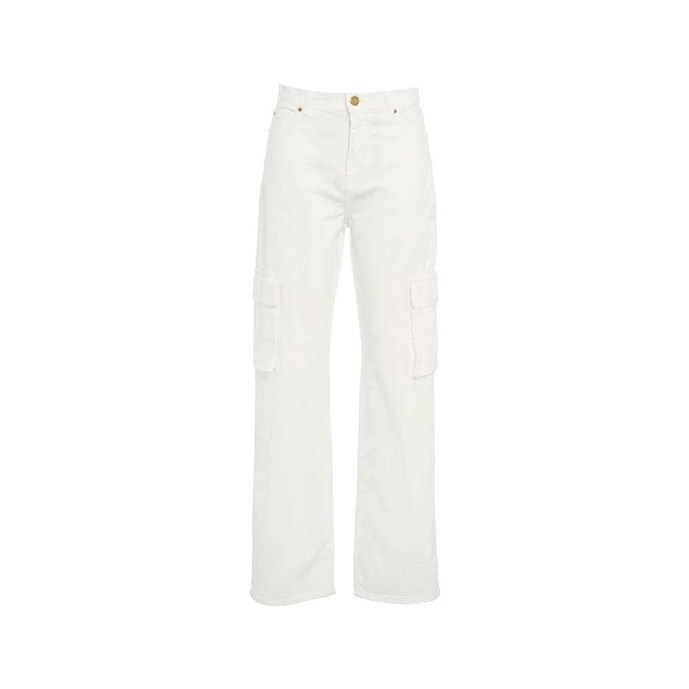 pinko Witte Jeans Ss24 Dameskleding White Dames