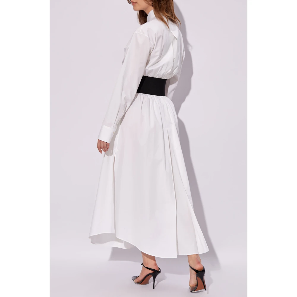Alaïa Jurk met riem White Dames