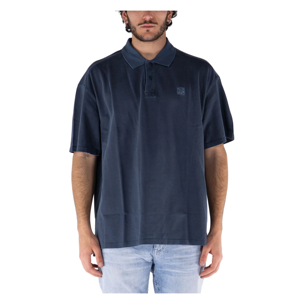 Timberland Denim Polo Shirt Blue Heren