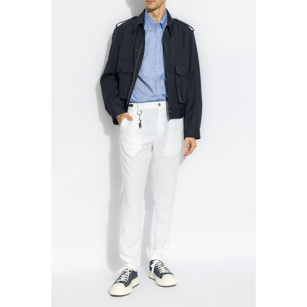 PAUL & SHARK Linnen broek White Heren