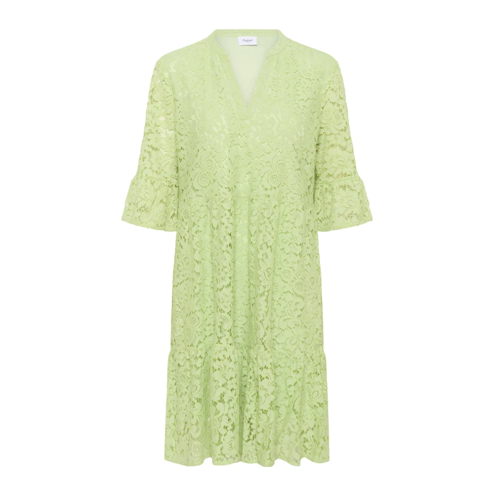 Saint Tropez Green Short Dresses, Female, Xs, Zannasz Dress