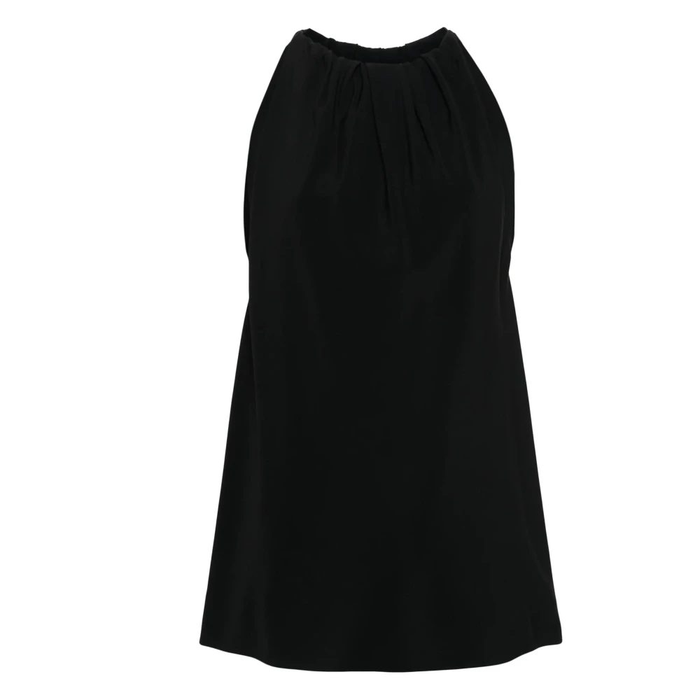 Rick Owens Women's Black Sleeveless Tops, M, Casual Tank Top