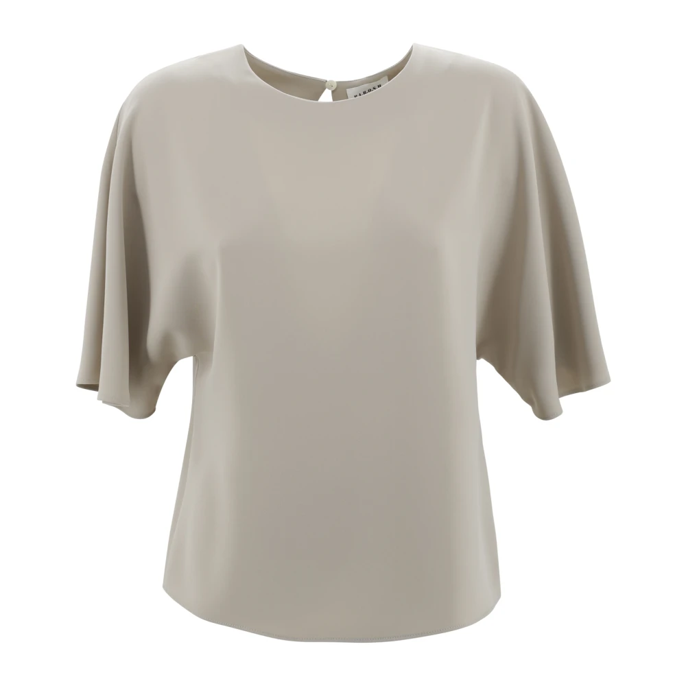 P.a.r.o.s.h. Asymmetrische Hem Panty T-Shirt Beige Dames