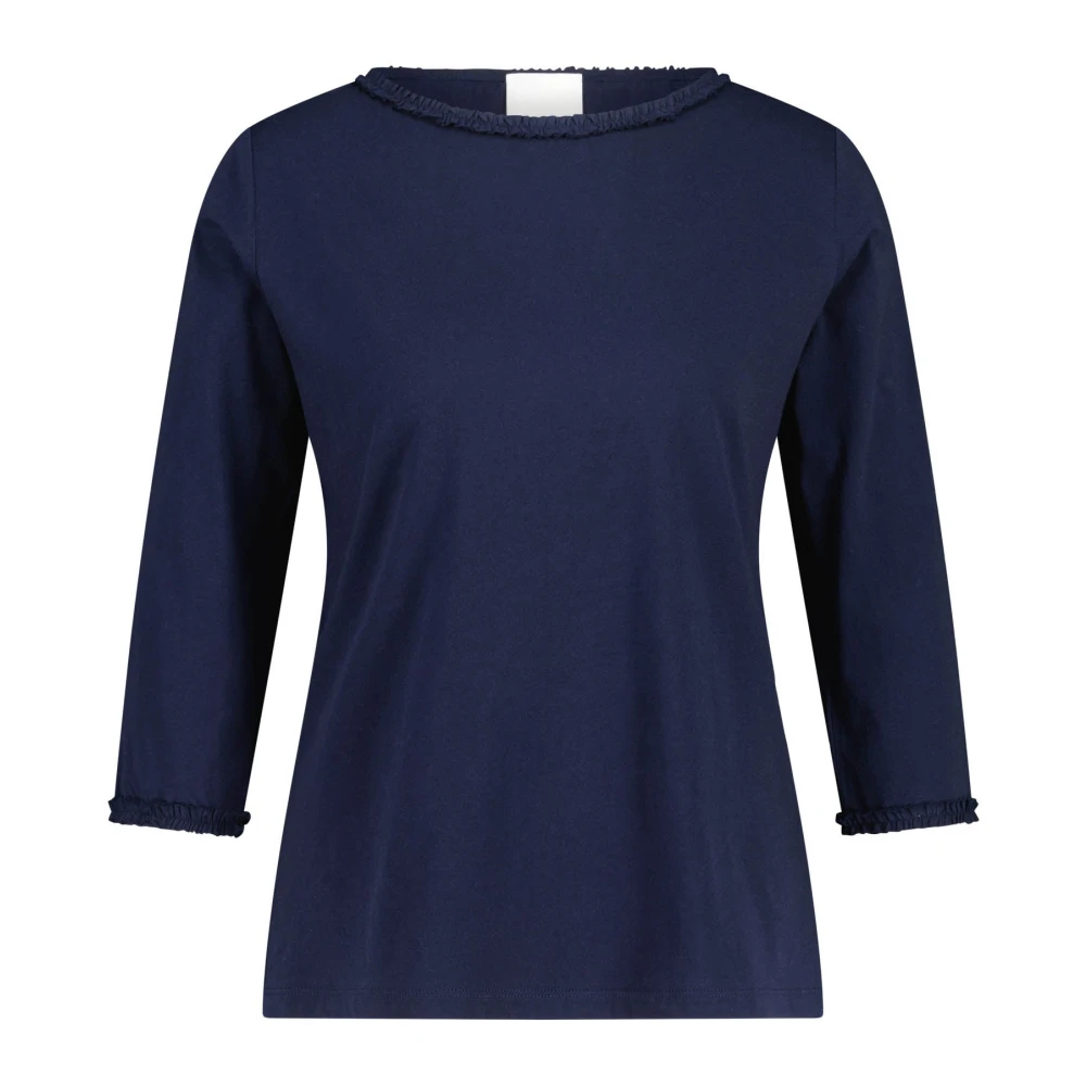 Allude Long Sleeve Tops Blue Dames