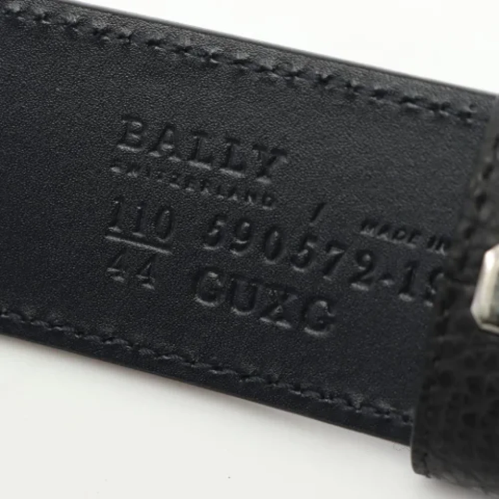 Bally Pre-owned Leather belts Black Dames