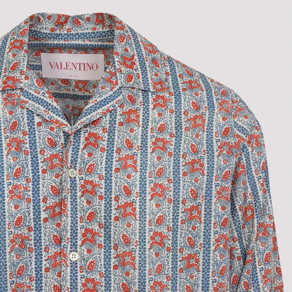 Valentino Casual Katoenen Overhemd voor Mannen Multicolor Heren