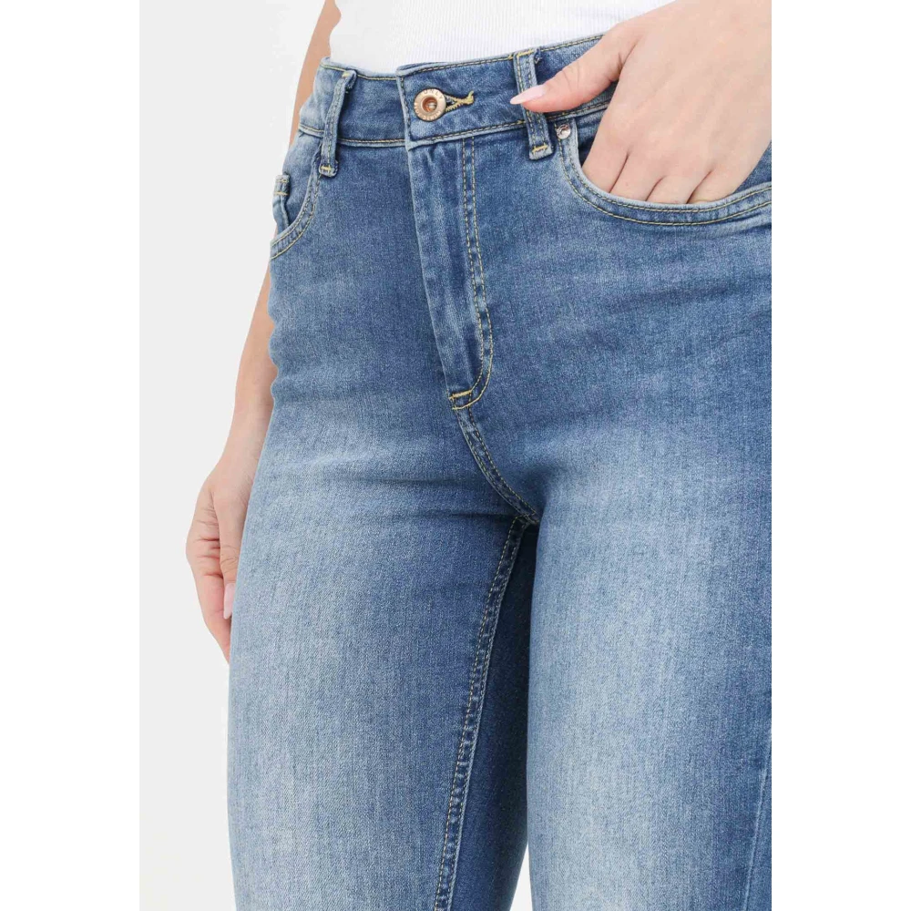 Only Skinny Fit Medium Blue Denim Jeans Blue Dames