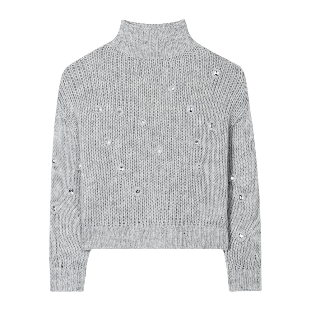LUISA CERANO Stijlvolle Gebreide Trui Gray Dames