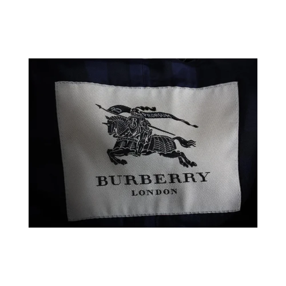 Burberry Vintage Pre-owned Nylon outerwear Blue Dames