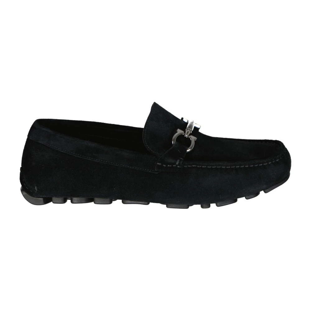 Ferragamo Men's Black Salamanca Loafers