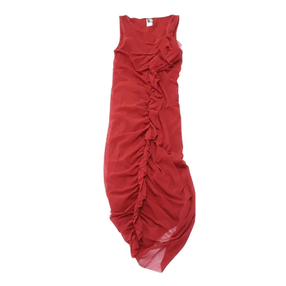 Jean Paul Gaultier Pre-owned Nylon dresses Red Dames