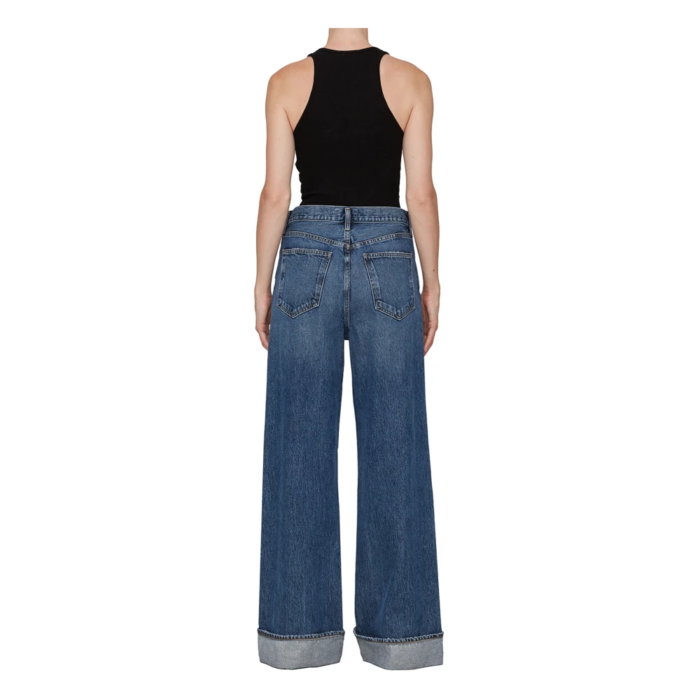 Agolde Flared Dame Jeans Blue Dames