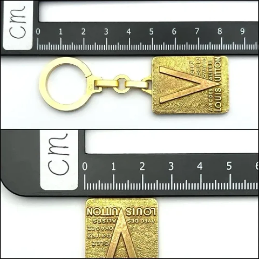 Louis Vuitton Vintage Pre-owned Metal key-holders Yellow Heren