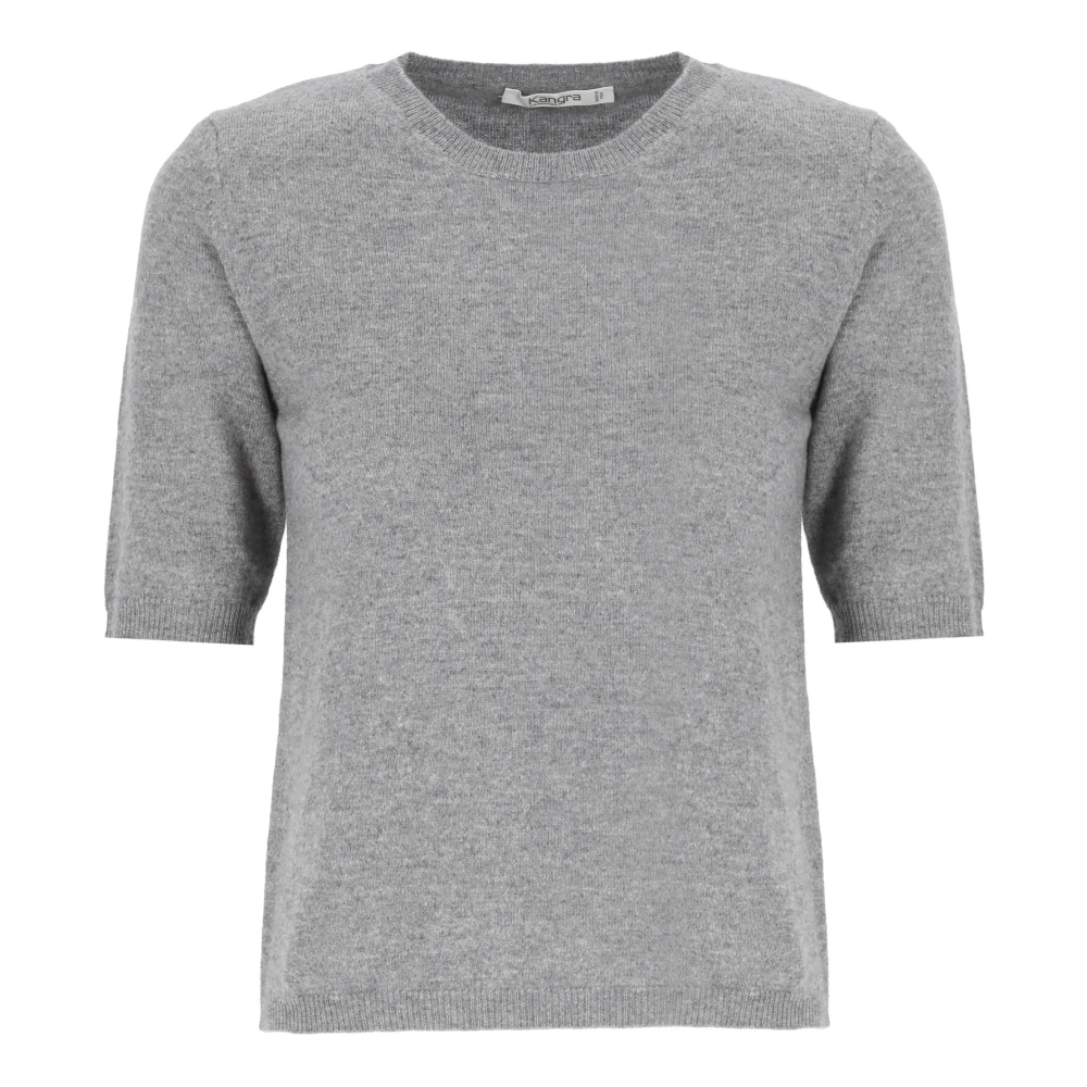 Kangra Kasjmierwollen Trui Ronde Hals Lange Mouwen Gray Dames