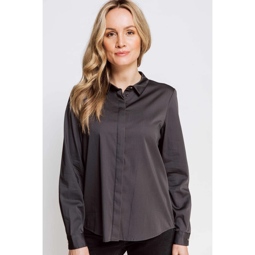 Zhrill Blouse Resi Black Gray Dames