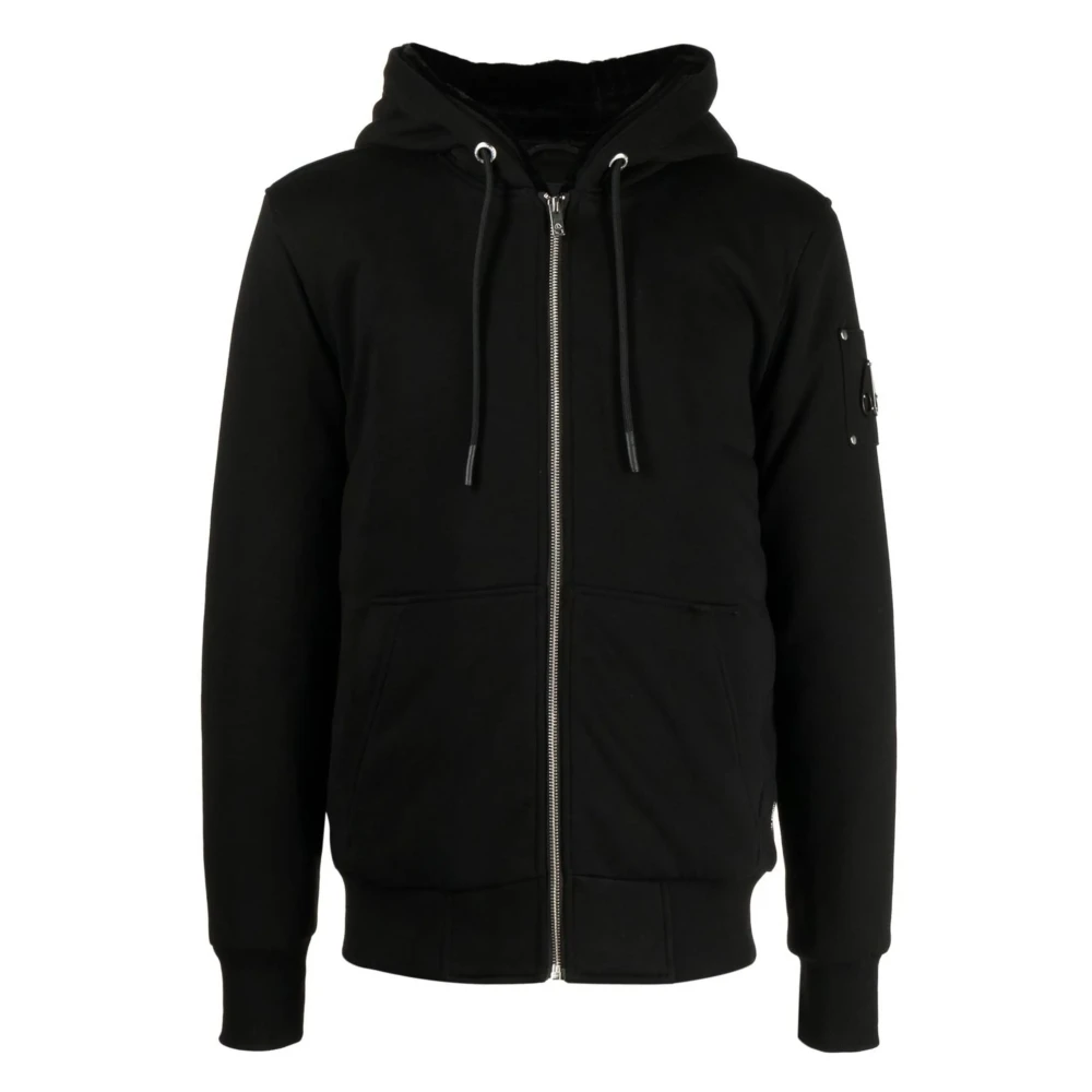 Moose Knuckles Men's Black Classic Bunny Hoodie Jacket - Light Jackets - L - Jackets