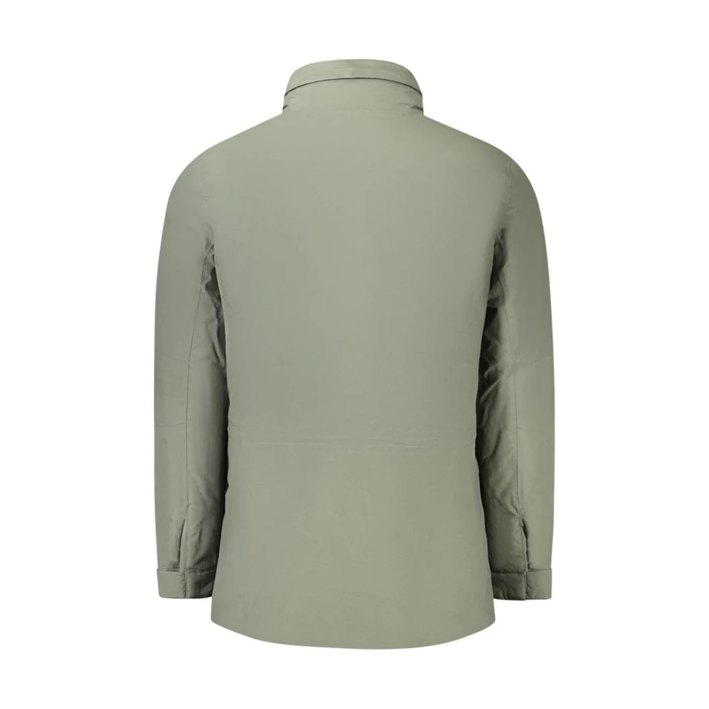 K-way Groene Militaire Jas Stijl Mix Green Heren