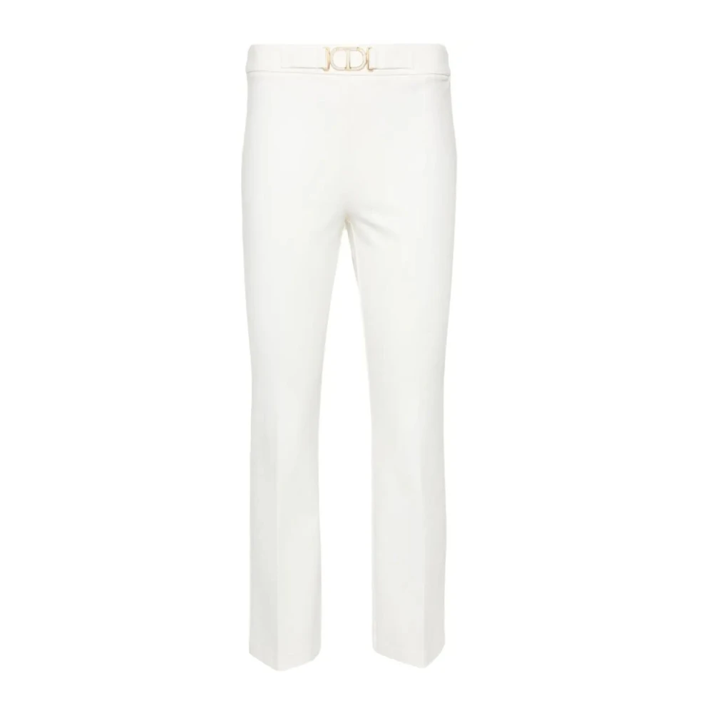 Twinset Neve Cropped Broek White Dames