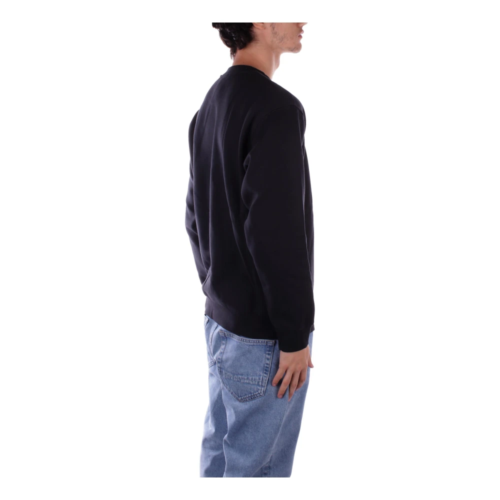 New Balance Zwart Logo Voorkant Sweater Black Heren