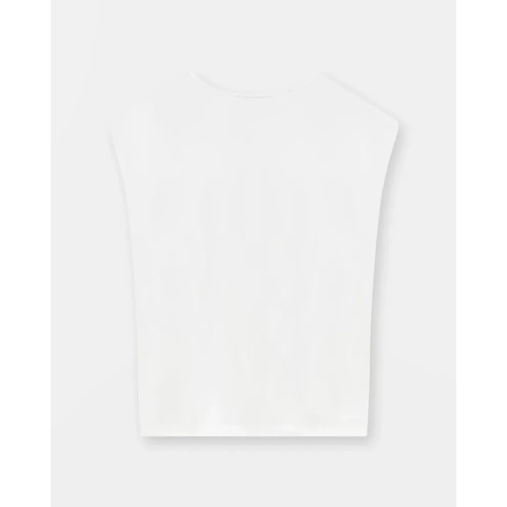 Fabiana Filippi Witte Mouwloze Blouse White Dames