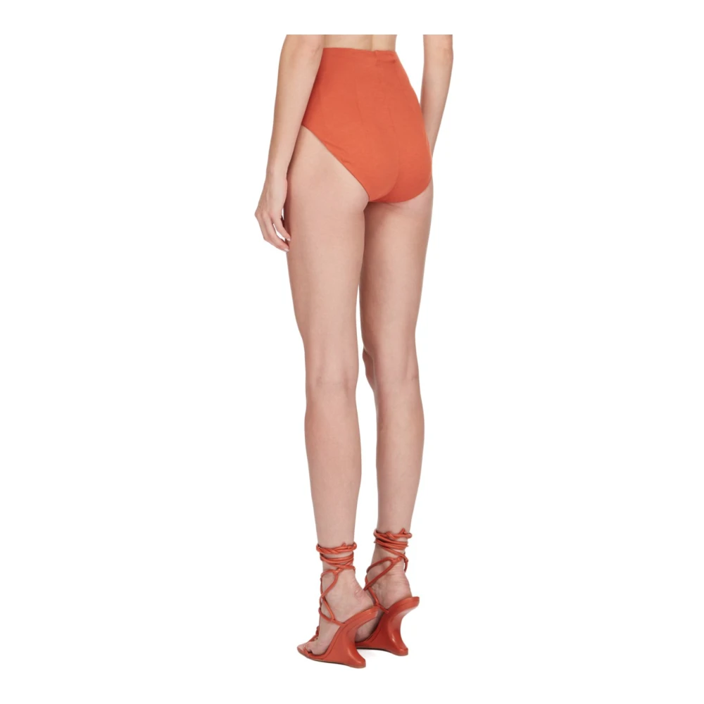 Rick Owens Tangerine Gebreide Shorts Orange Dames