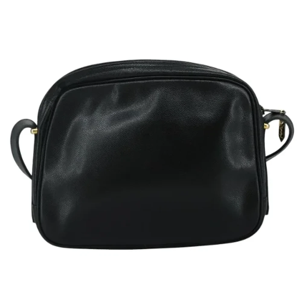 Saint Laurent Vintage Pre-owned Leather shoulder-bags Black Dames